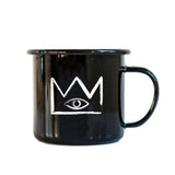 Enamelware Crown Mug (Black)