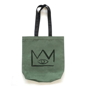 Waxed Canvas Crown Tote (Olive)